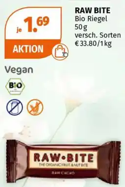 Müller RAW BITE Bio Riegel Angebot