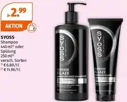 Müller SYOSS Shampoo oder Spülung Angebot
