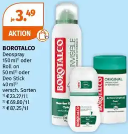 Müller BOROTALCO Deospray oder Roll on oder Deo Stick Angebot