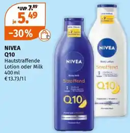 Müller NIVEA Q10 Hautstraffende Lotion oder Milk Angebot