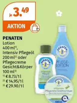 Müller PENATEN Lotion, Intensiv Pflegeöl oder Pflegecreme Gesicht&Körper Angebot