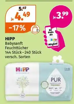 Müller HIPP Babysanft Feuchttücher Angebot