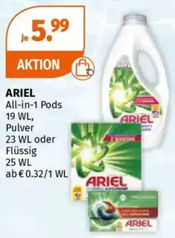 Müller ARIEL All-in-1 Pods, Pulver oder Flüssig Angebot