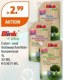 Müller Blink -öko Color- und Vollwaschmittel- konzentrat Angebot