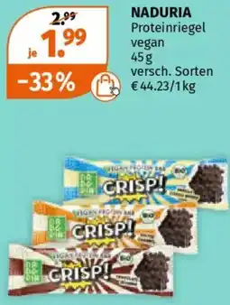 Müller NADURIA Proteinriegel vegan Angebot