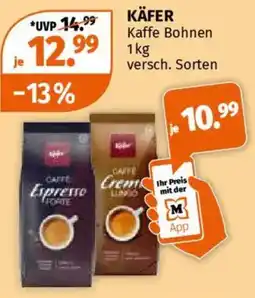 Müller KÄFER Kaffe Bohnen Angebot
