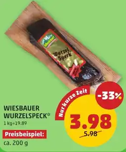 PENNY Wiesbauer wurzelspeck Angebot