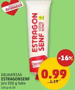 PENNY Delikatessa estragonsenf Angebot