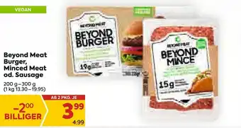 Billa Beyond Meat Burger, Minced Meat od. Sausage Angebot