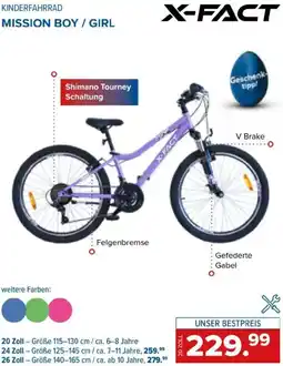 Hervis Kinderfahrrad mission boy/girl Angebot