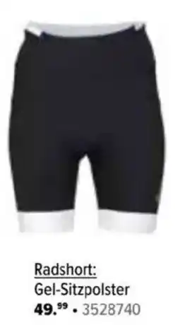 Hervis NEUE DAMEN KOLLEKTION Radshort: Gel-Sitzpolster Angebot
