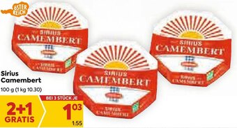 Billa Sirius Camembert Angebot