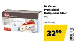 Eurogast Grissemann Dr. Oetker Professional Blattgelatine Silber Angebot