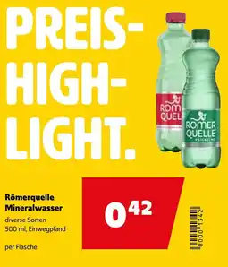 Eurogast Grissemann Römerquelle Mineralwasser Angebot