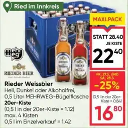 Maximarkt Rieder Weissbier Angebot