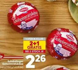 Billa Schärdinger Geheimratskäse Angebot