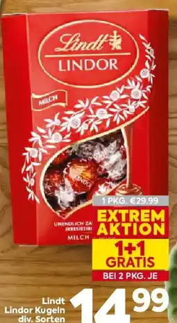 Billa Lindt Lindor Kugeln Angebot