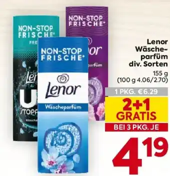Billa Lenor Wäscheparfüm Angebot