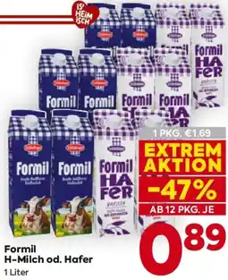Billa Formil H-Milch od. Hafer Angebot