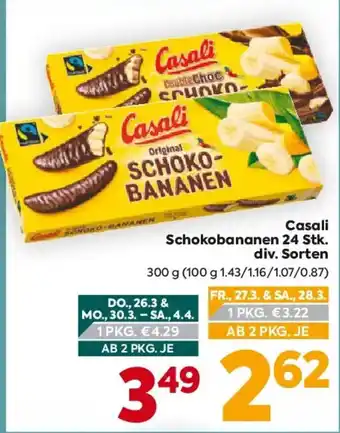 Billa Casali Schokobananen Angebot
