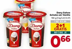 Billa Dany Sahne Schoko od. Vanille Angebot