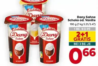 Billa Dany Sahne Schoko od. Vanille Angebot