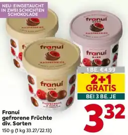 Billa Franui gefrorene Früchte Angebot