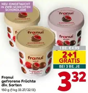 Billa Franui gefrorene Früchte Angebot