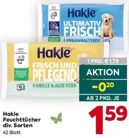 Billa Hakle Feuchttücher Angebot