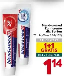 Billa Blend-a-med Zahncreme Angebot
