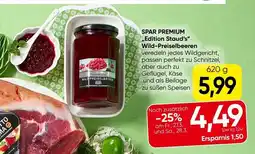 Spar Spar premium edition stauds wild preiselbeeren Angebot