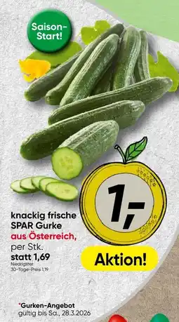Spar Knackig frische spar gurke Angebot