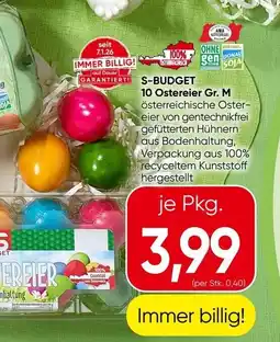 Spar S-budget 10 ostereier gr. m Angebot