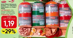 Spar Extra-pikant, extrawurst, gurkerl- oder chili-extra, puten-extra oder puten- pikant Angebot