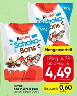 Spar Ferrero Kinder Schoko Bons Angebot