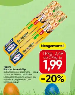 Spar Toppits backpapier anti-slip Angebot