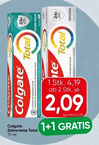 Spar Colgate Zahncreme Total Angebot