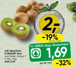 Spar Süß säuerliche s budget kiwi Angebot