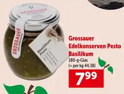 Interspar Grossauer edelkonserven pesto basilikum Angebot