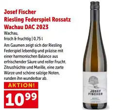 Interspar Josef fischer riesling federspiel rossatz wachau dac 2023 Angebot