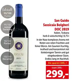 Interspar San guido sassicaia bolgheri doc 2019 Angebot