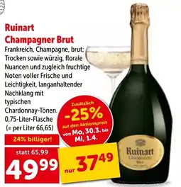 Interspar Ruinart champagner brut Angebot