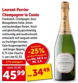 Interspar Laurentperrier champagner la cuvée Angebot