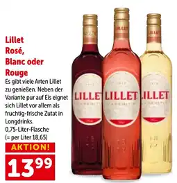 Interspar Lillet Rosé Blanc oder Rouge Angebot