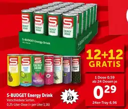 Interspar S-budget energy drink Angebot