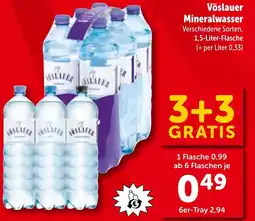 Interspar Vöslauer Mineralwasser Angebot