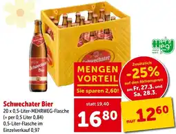 Interspar Schwechater bier Angebot