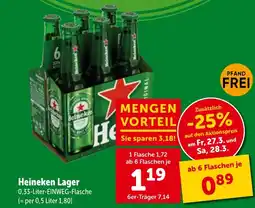 Interspar Heineken lager Angebot