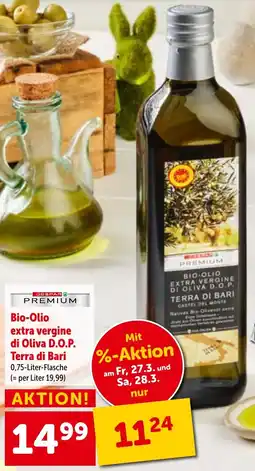 Interspar Bio olio extra vergine di oliva d.o.p. terra di bari Angebot
