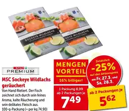 Interspar Msc sockeye wildlachs geräuchert Angebot